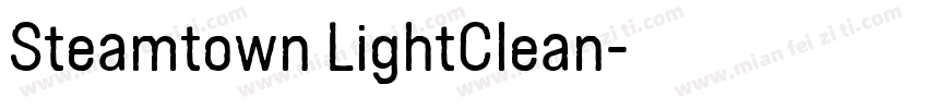 Steamtown LightClean字体转换